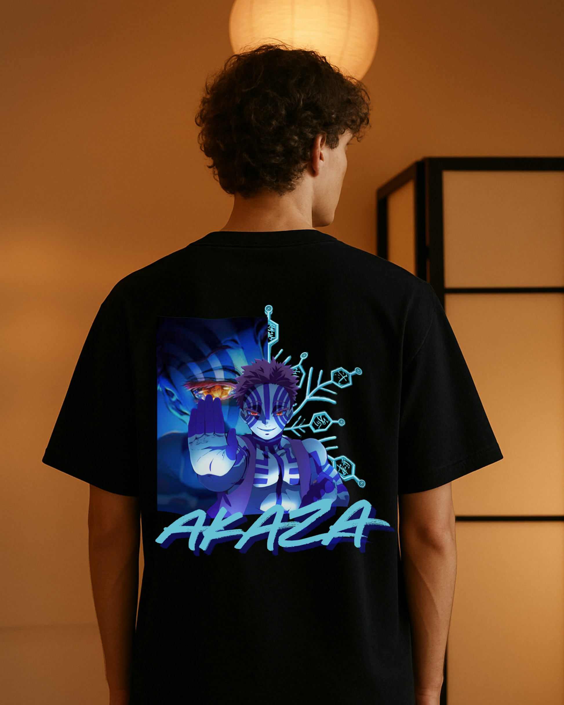 AKAZA Oversized T-shirt-Demon slayer