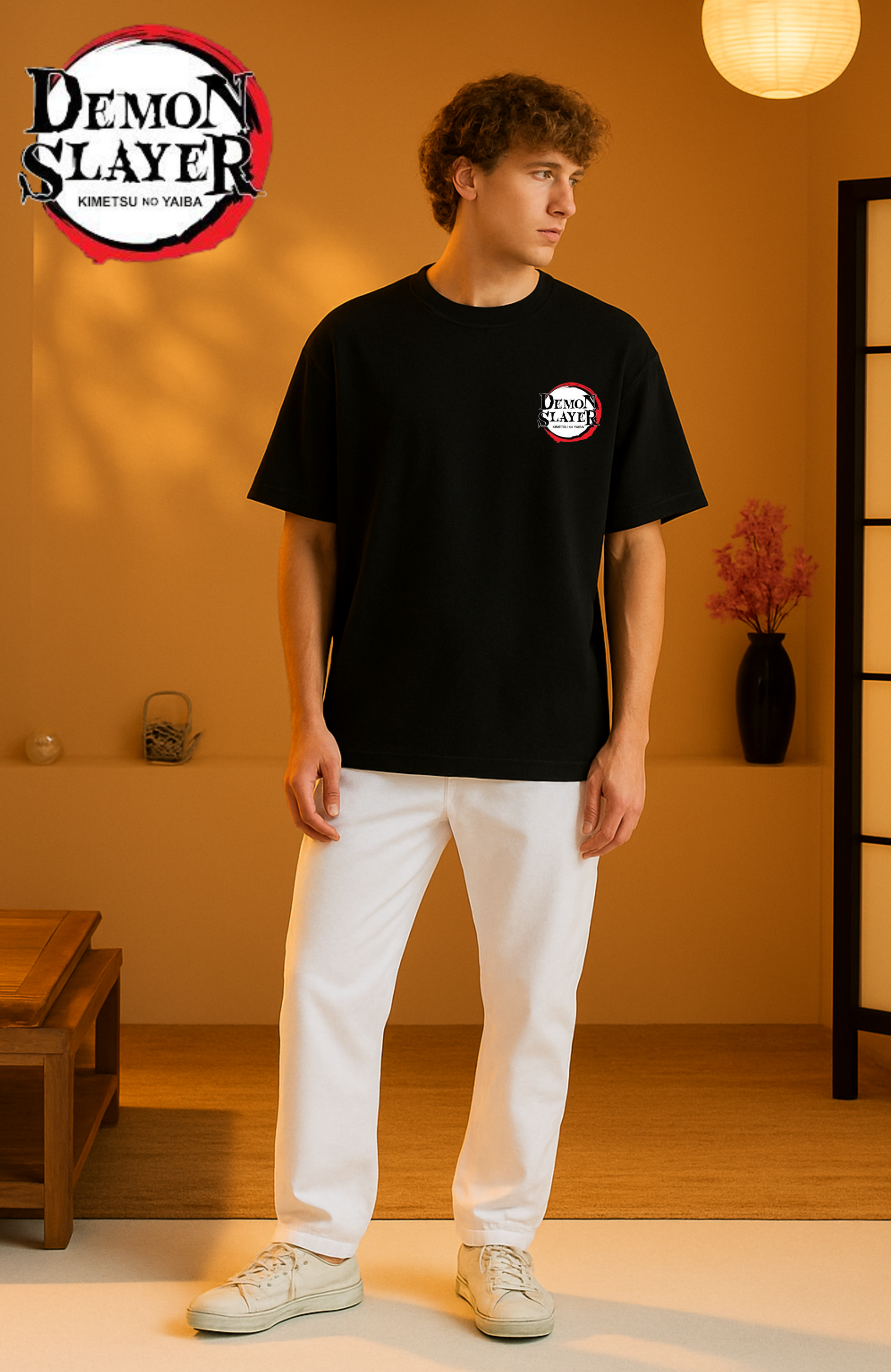 AKAZA Oversized T-shirt-Demon slayer