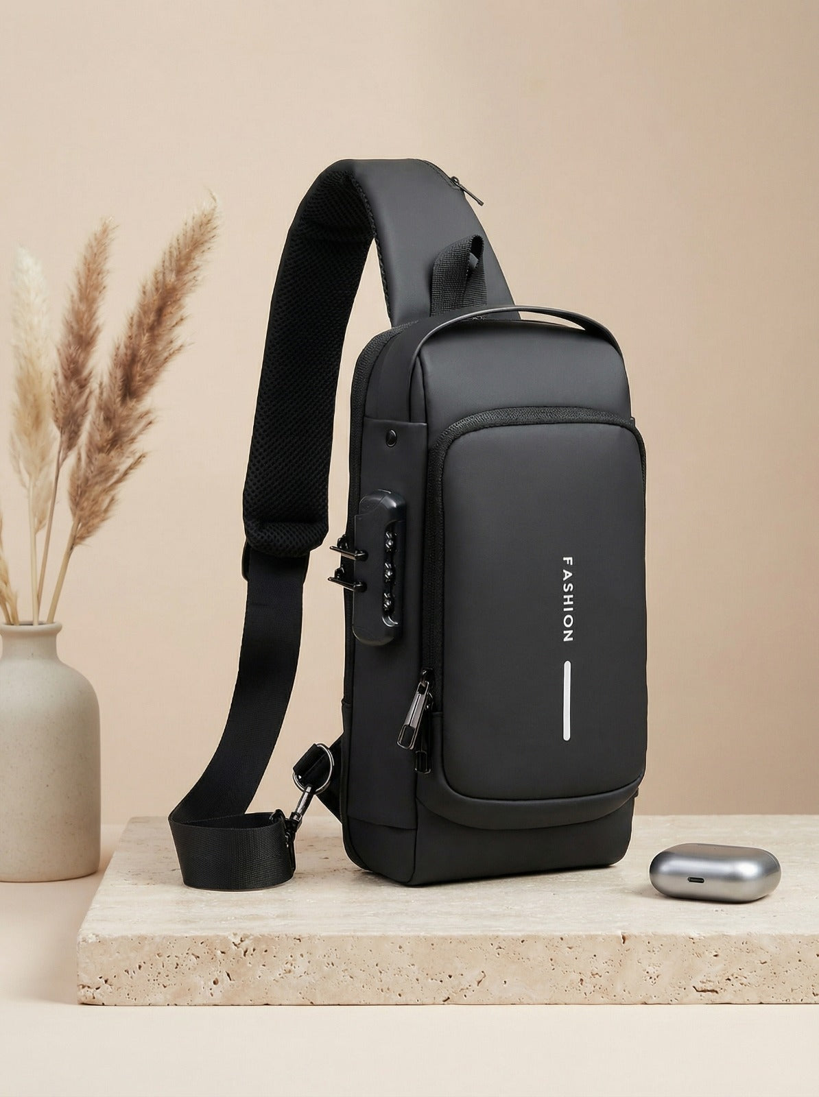 Compact Urban Carry Waterproof Anti-Theft Design (Obsidian Eclipse)