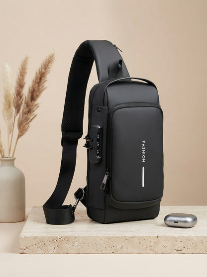 Compact Urban Carry Waterproof Anti-Theft Design (Obsidian Eclipse)