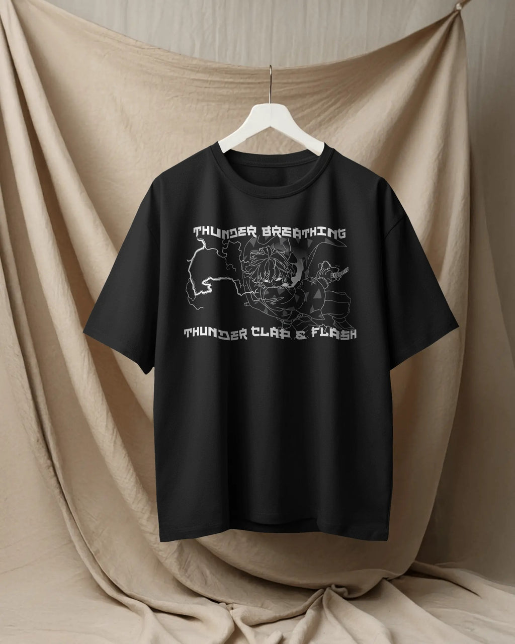 Thunder Breathing Oversized Tshirt Demon Slayer