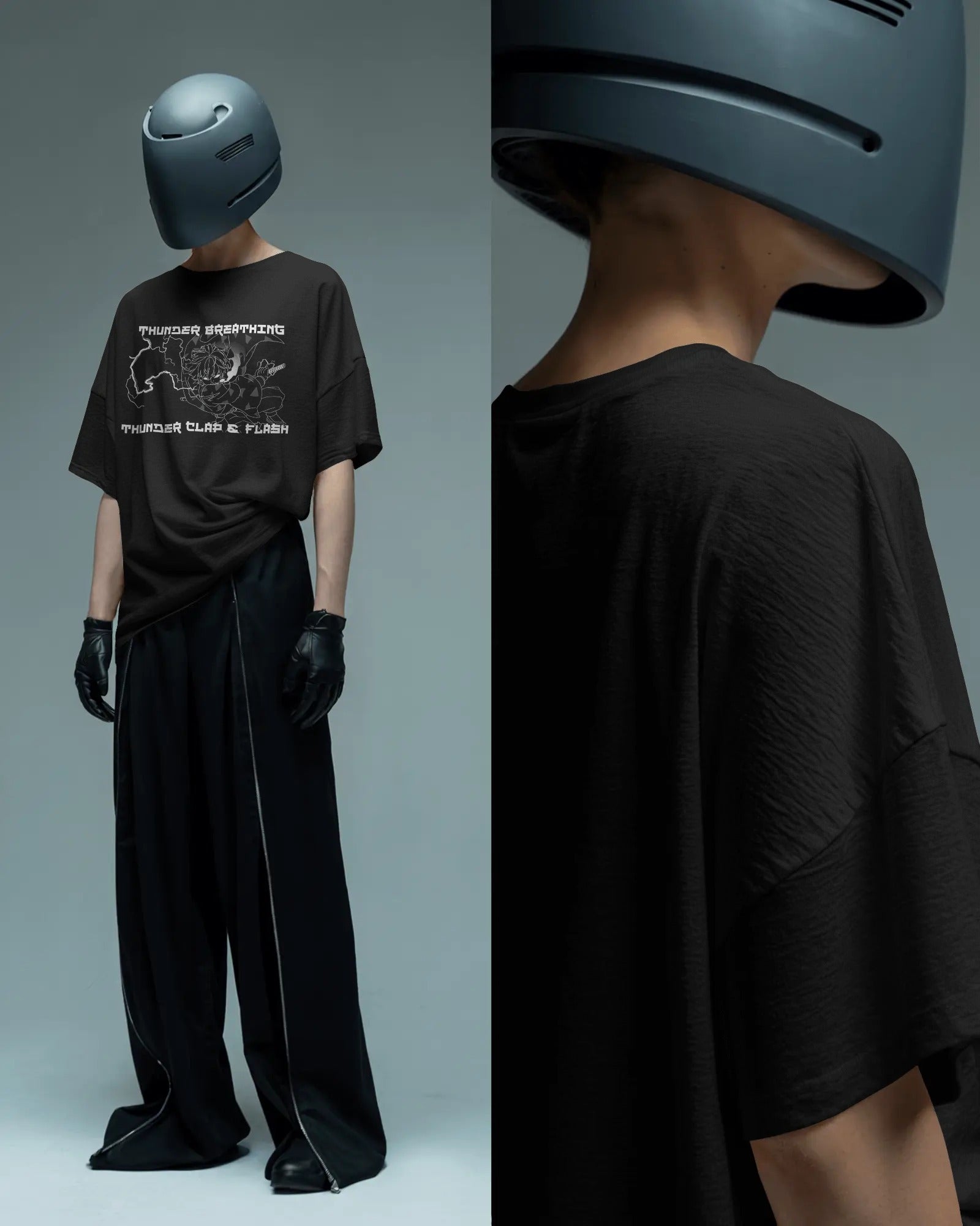 Thunder Breathing Oversized Tshirt Demon Slayer