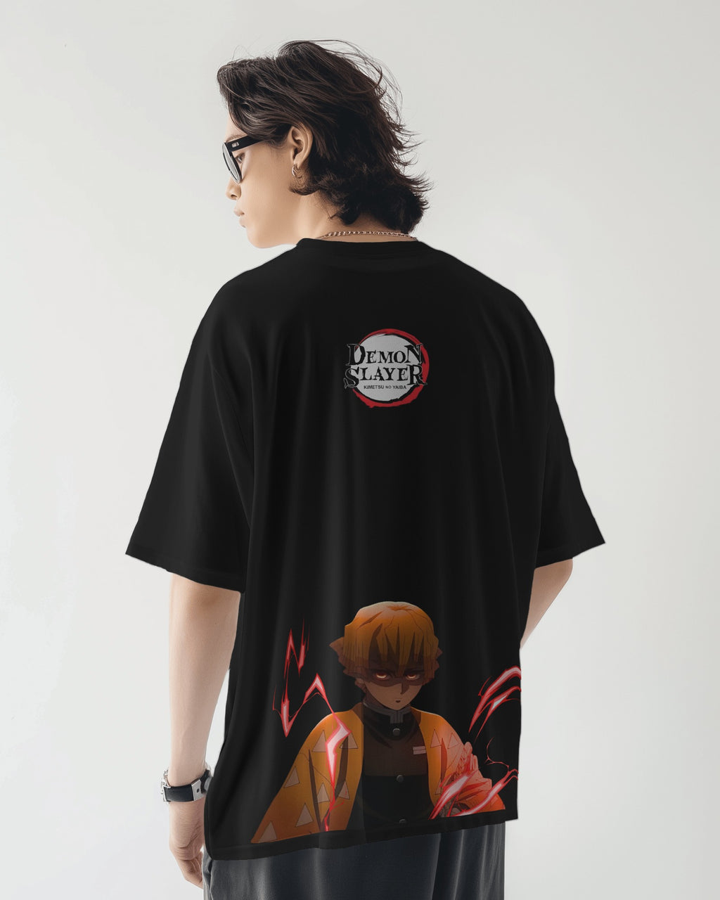 Zenitsu Infinity Castle Oversized Tshirt Demon Slayer