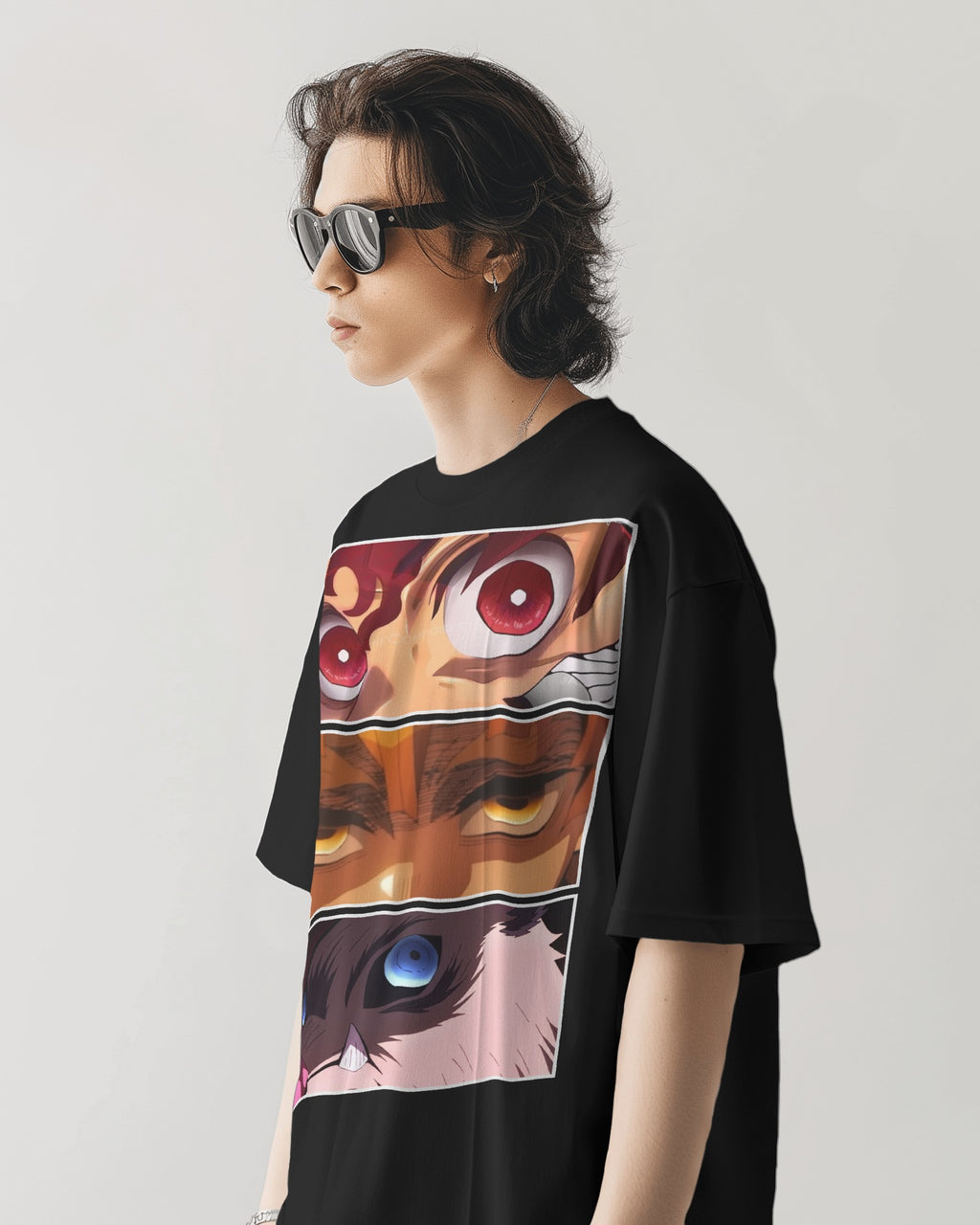 Trio Demon Slayer Oversized Tshirt