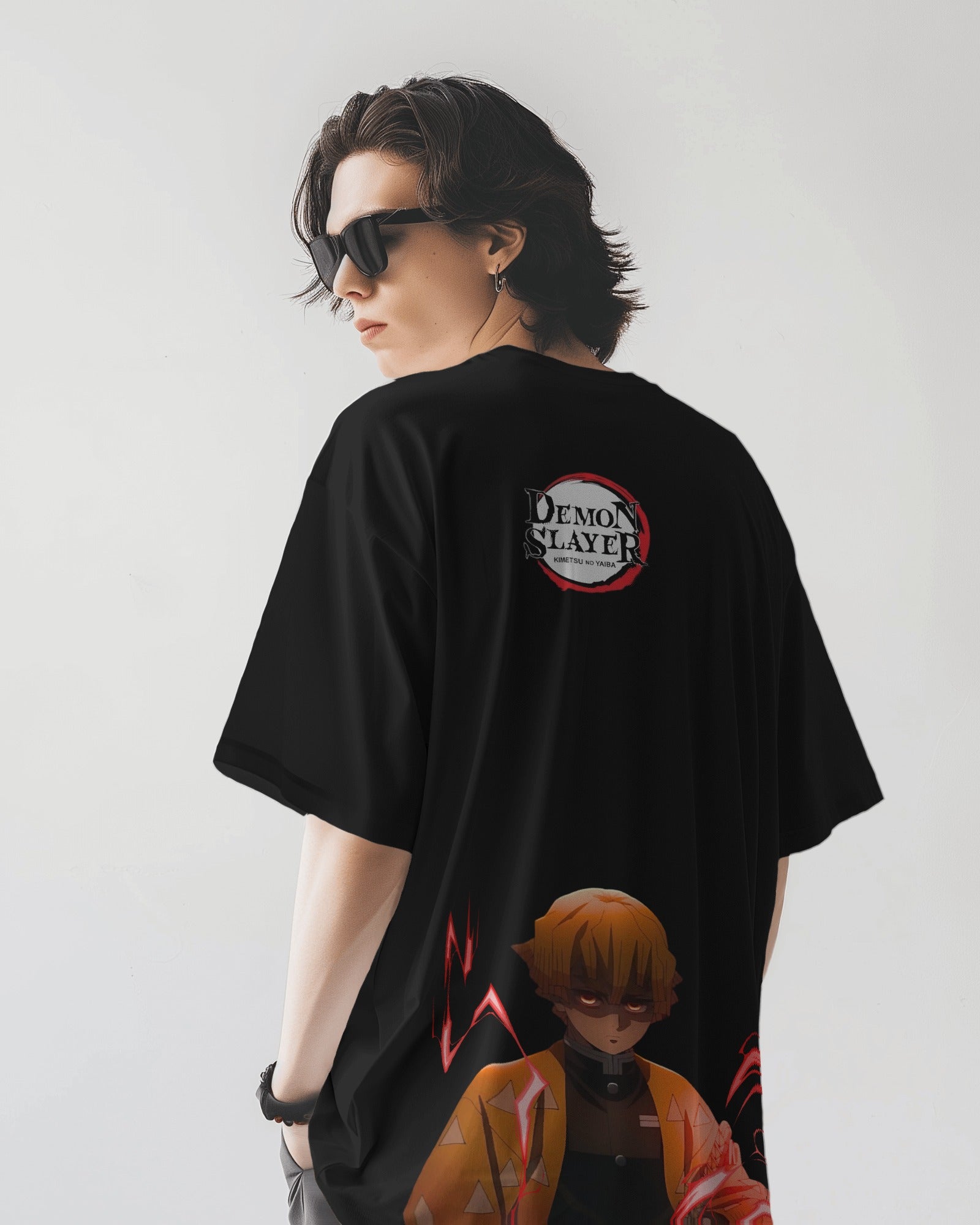 Zenitsu Infinity Castle Oversized Tshirt Demon Slayer