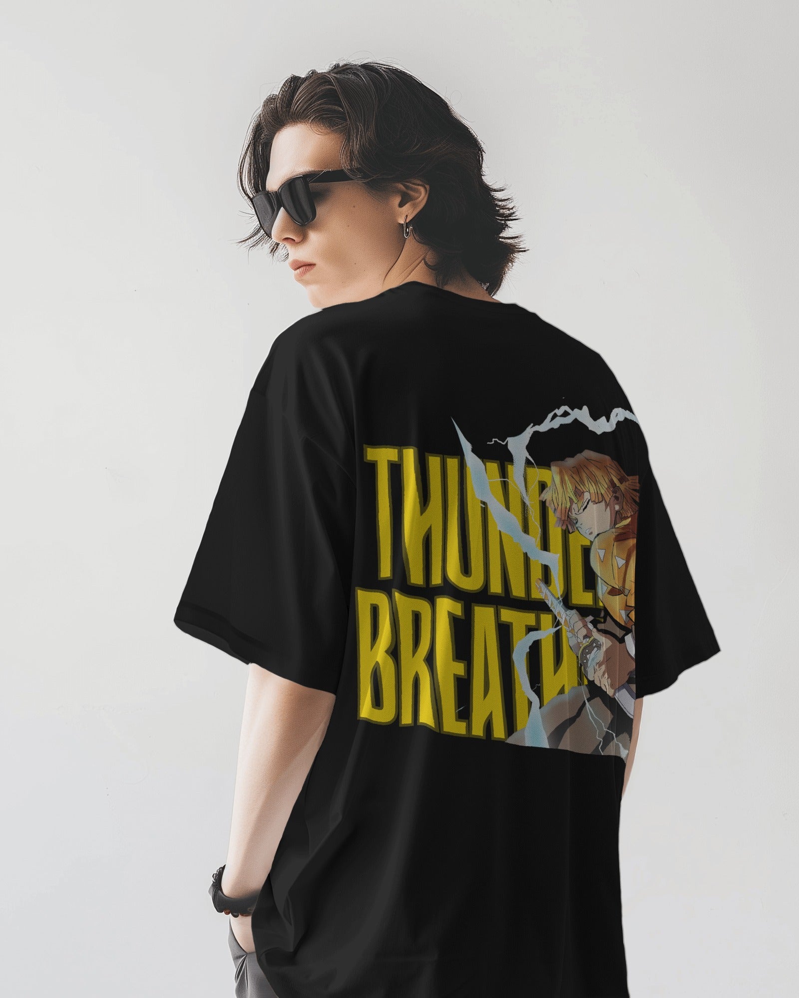 Thunder Breathing Oversized Tshirt Demon Slayer