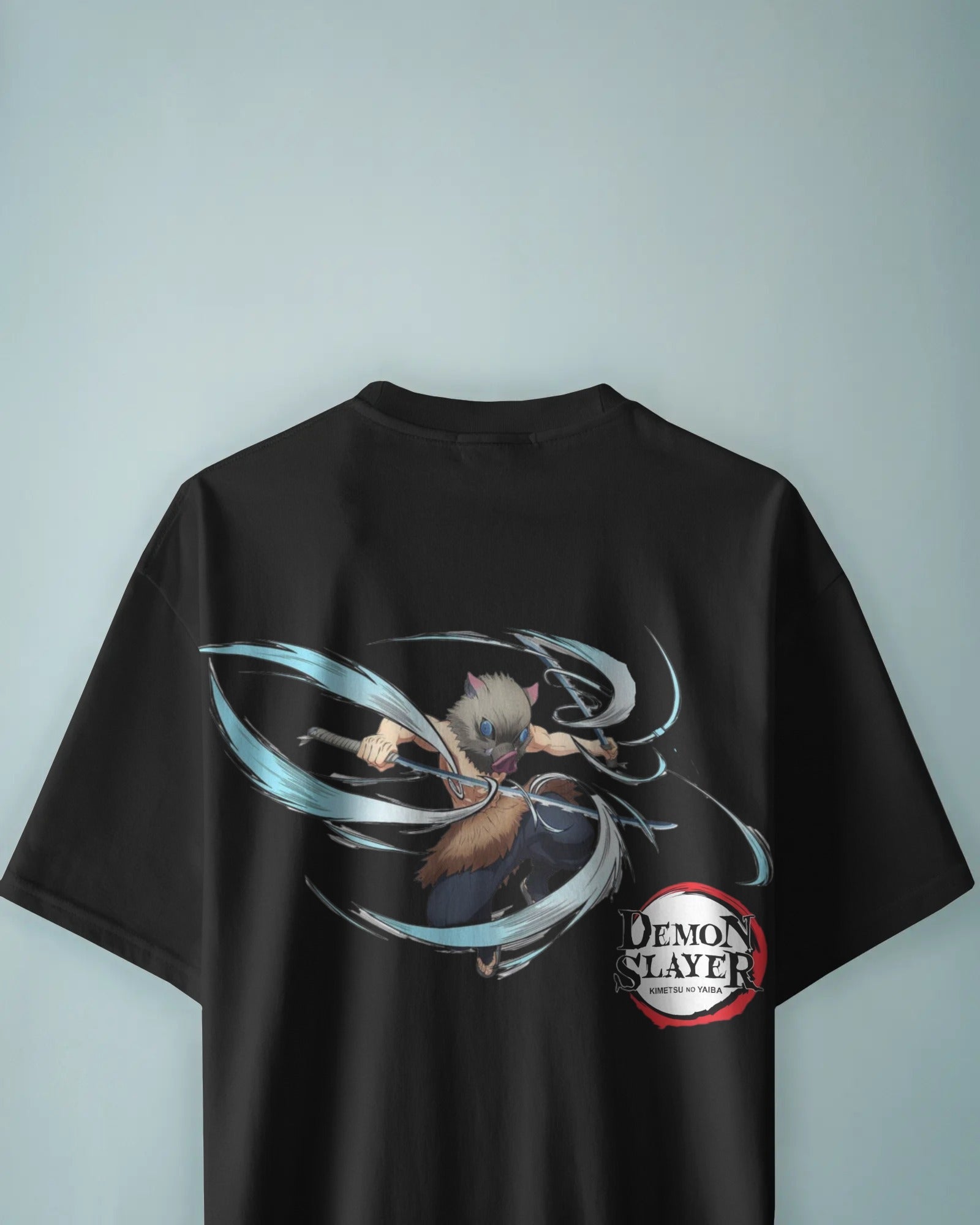 Inosuke Demon Slayer Back Printed Oversized Tshirt